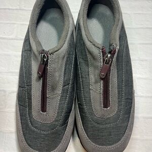 Lands' End Charcoal Slip-On Athletic Shoes